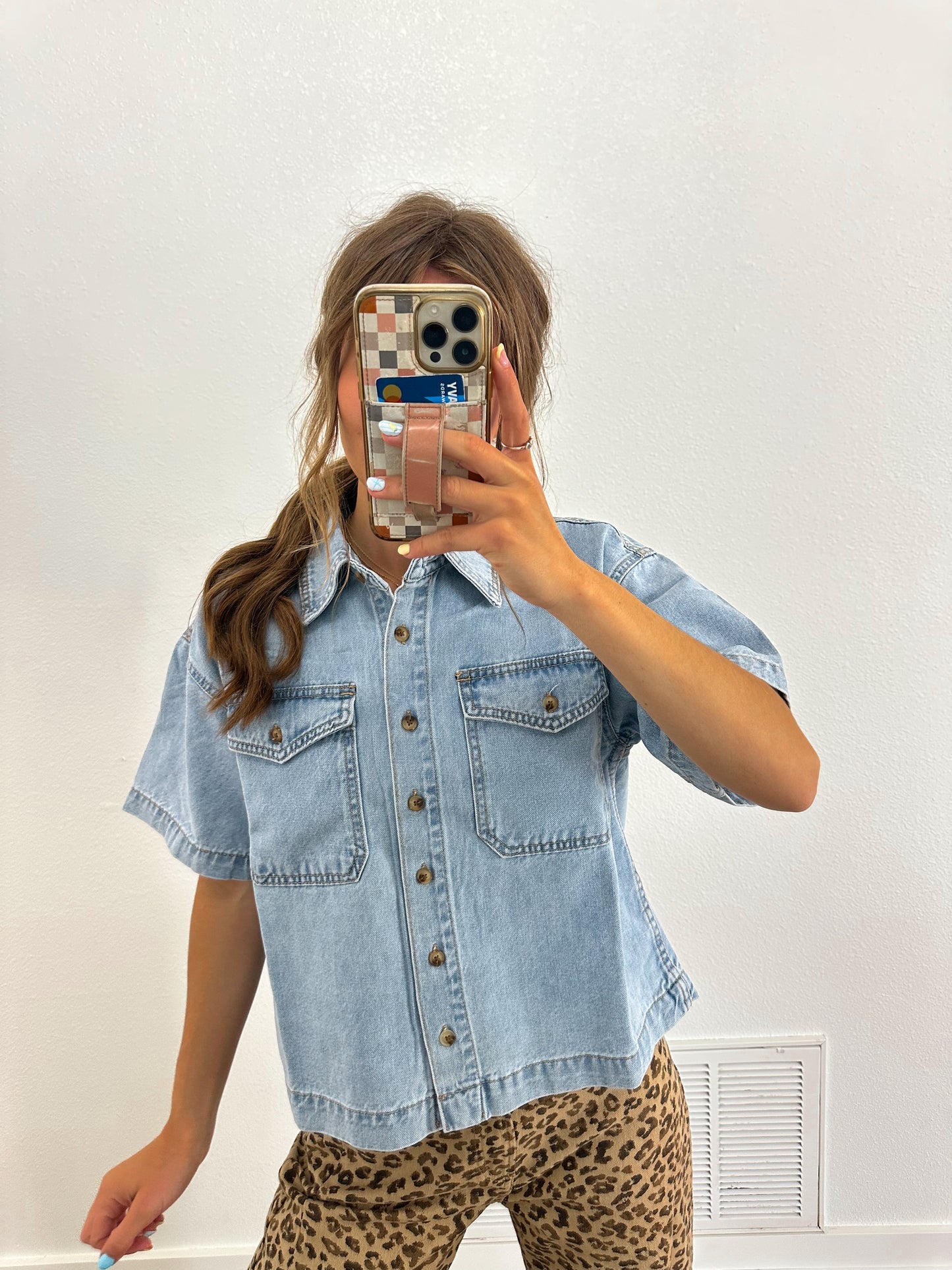 Denim Button Up Shirt (100% COTTON)