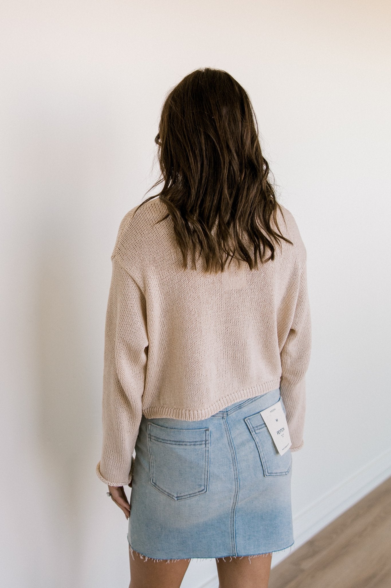 Cream Button Front Cardigan (100% COTTON)