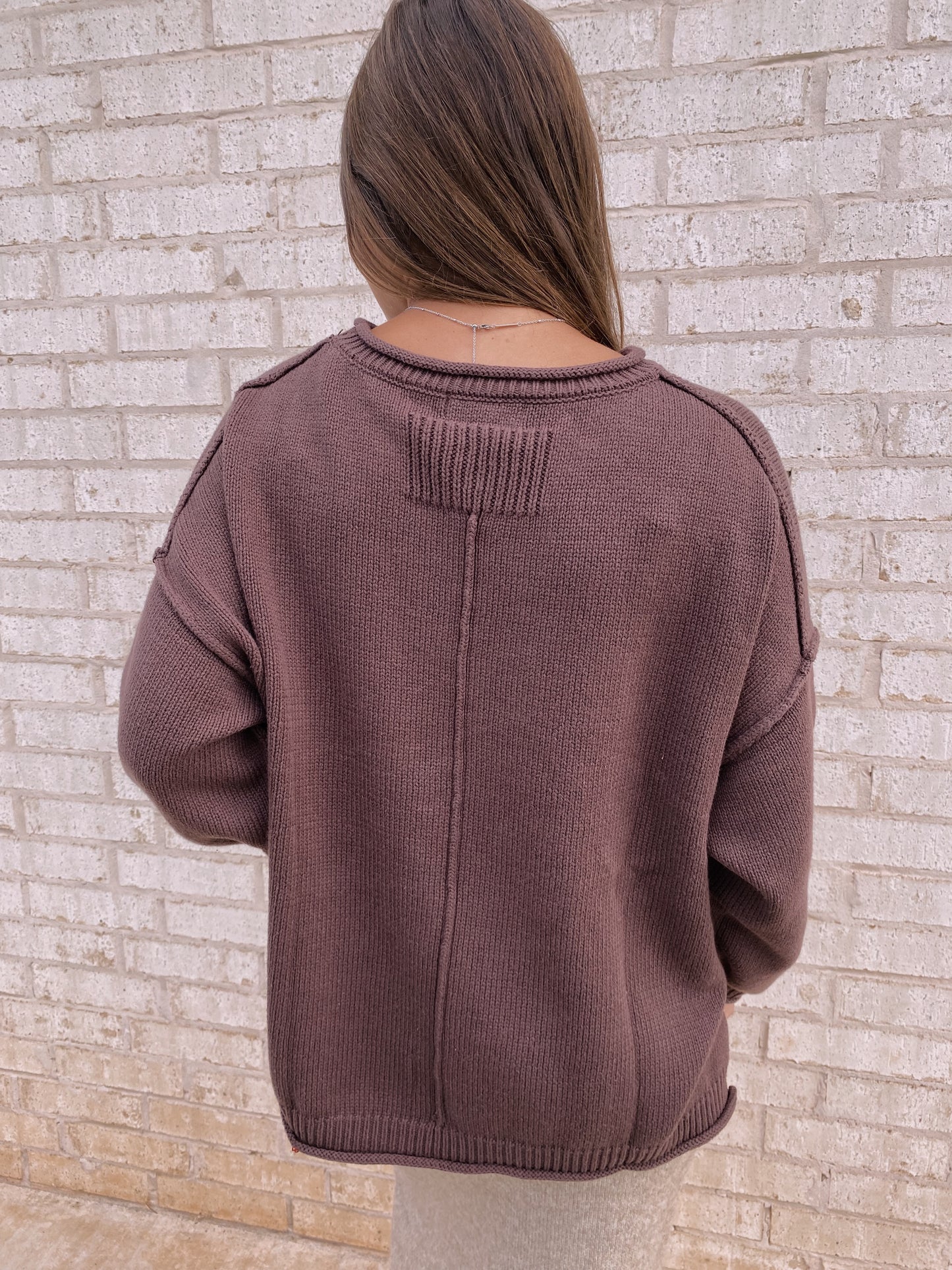 Chocolate Brown Oversized Sweater