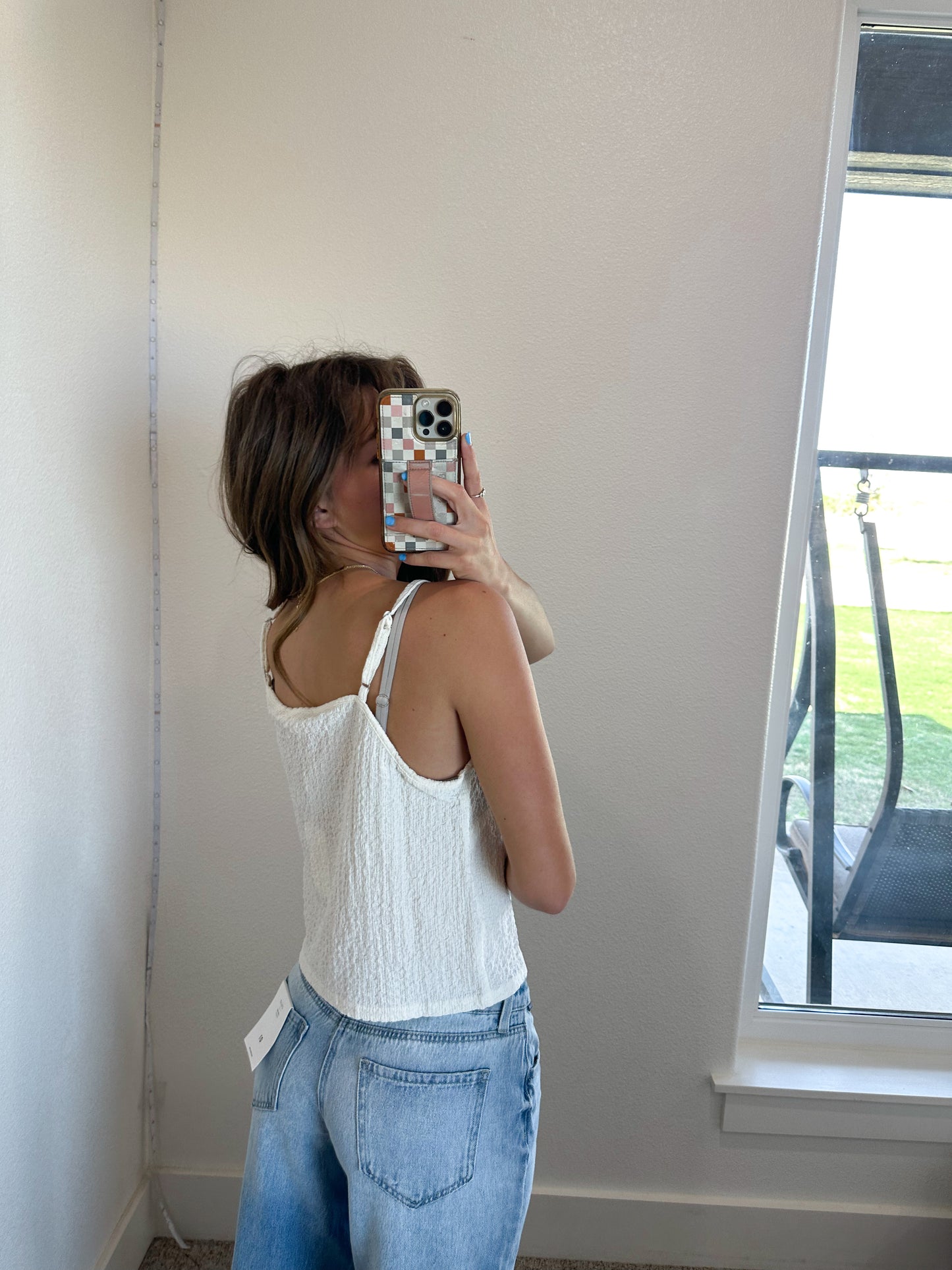 Cream Tank Top