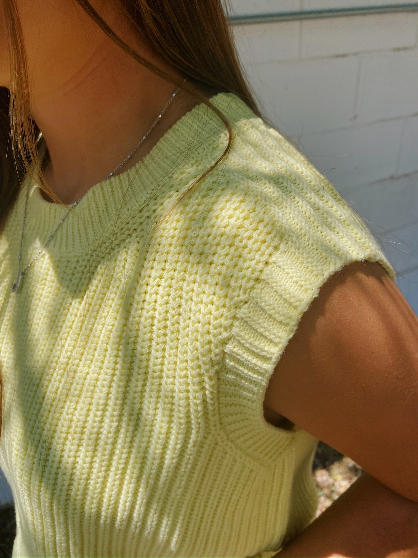 Knit Sweater in Yellow