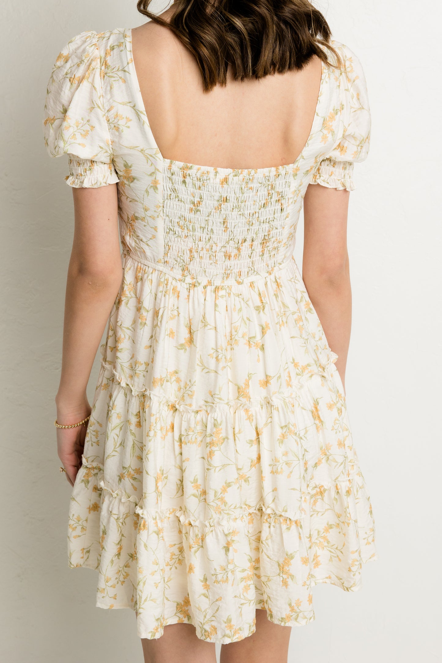 Floral Tiered Mini Dress