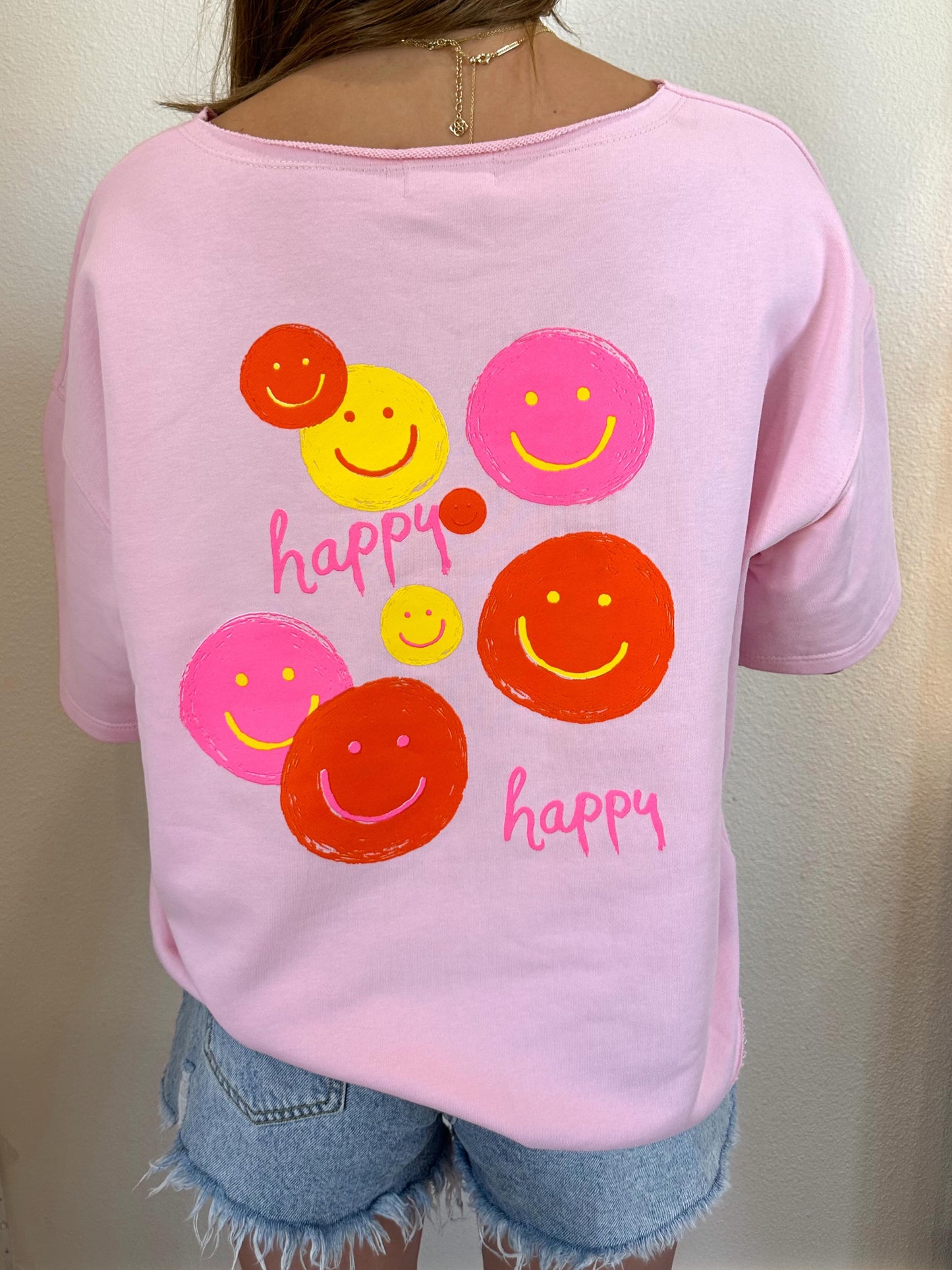 Pink Smiley Tee