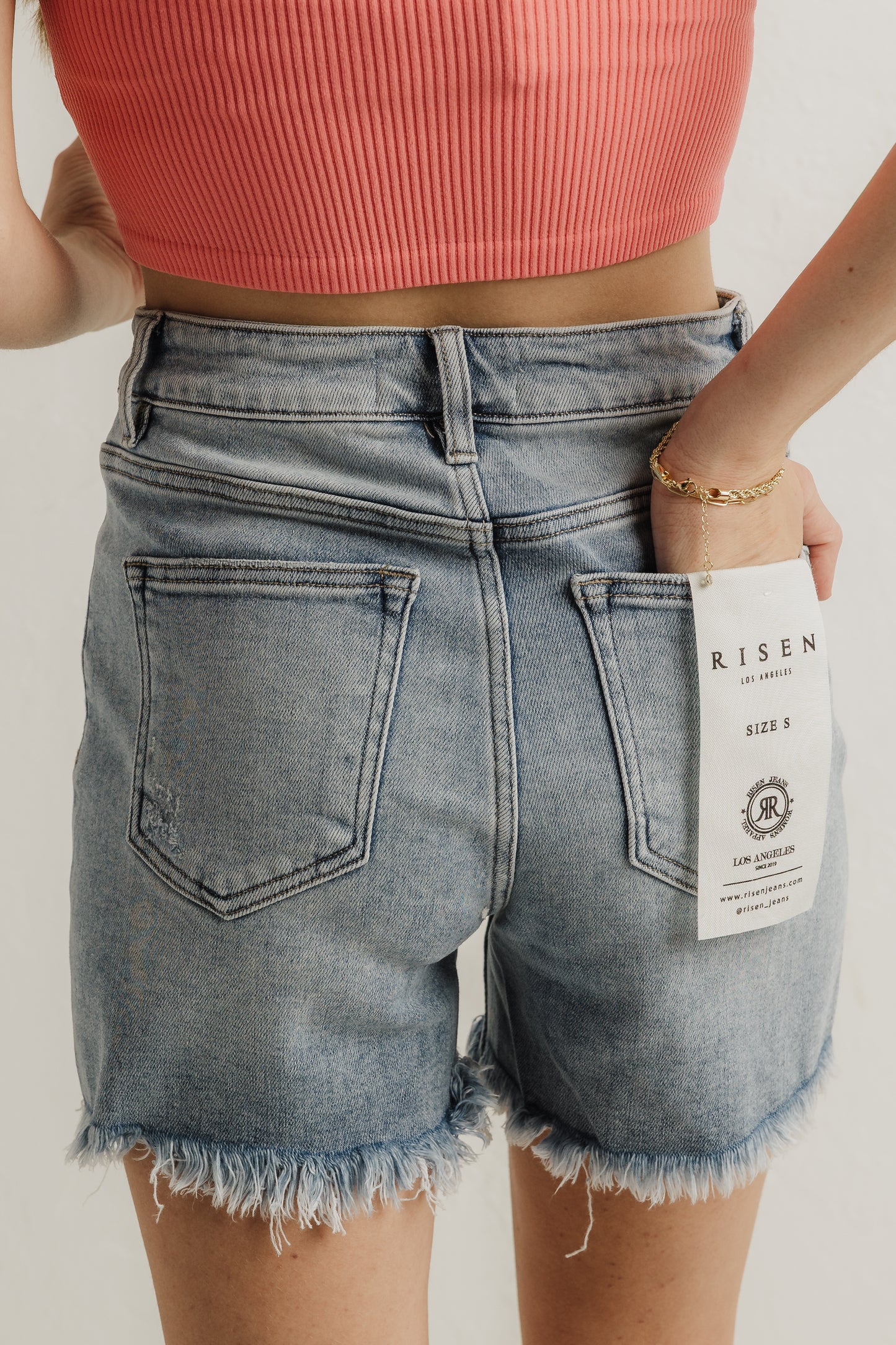 Light Wash Denim Shorts