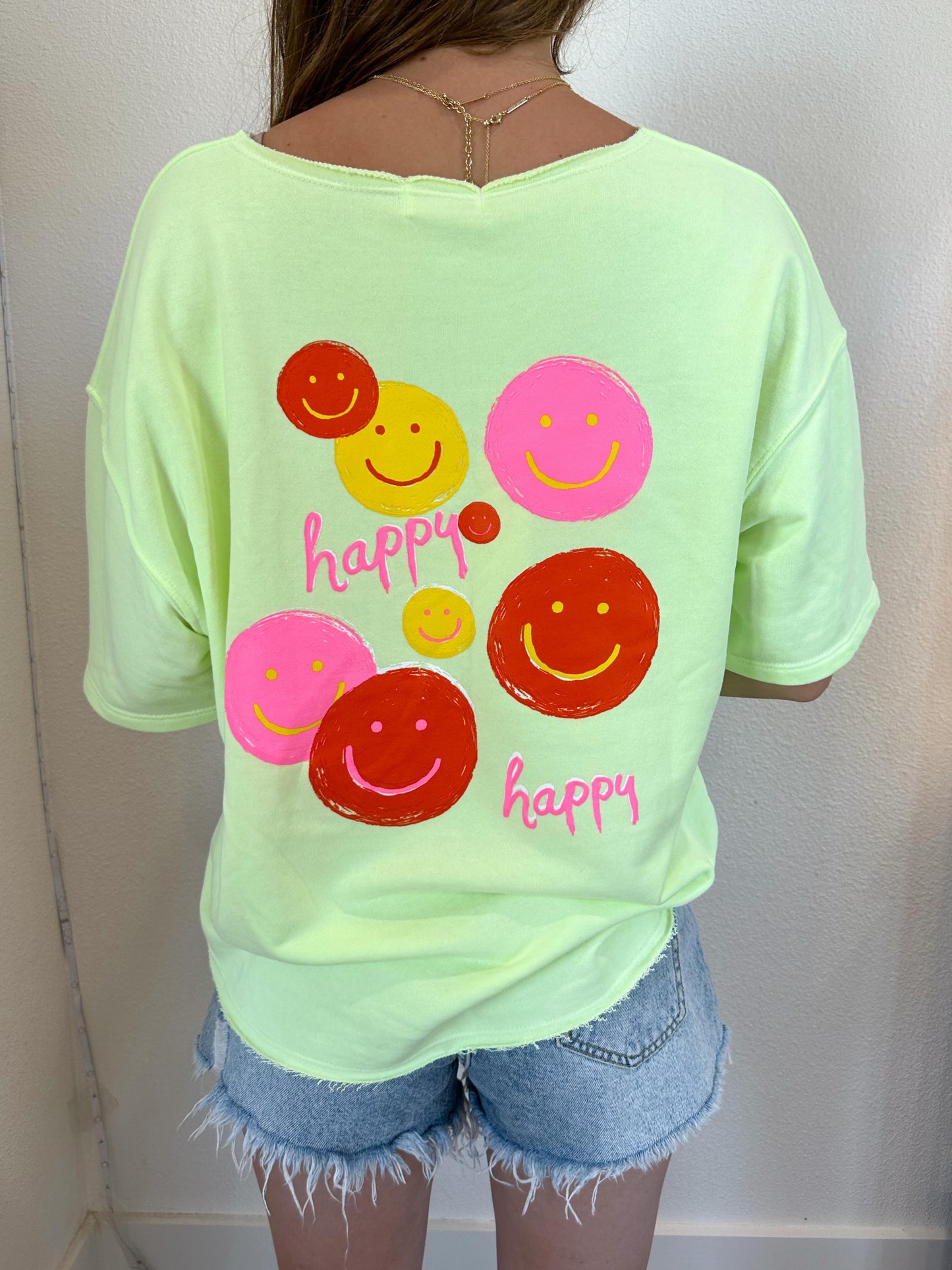 Green Smiley Tee
