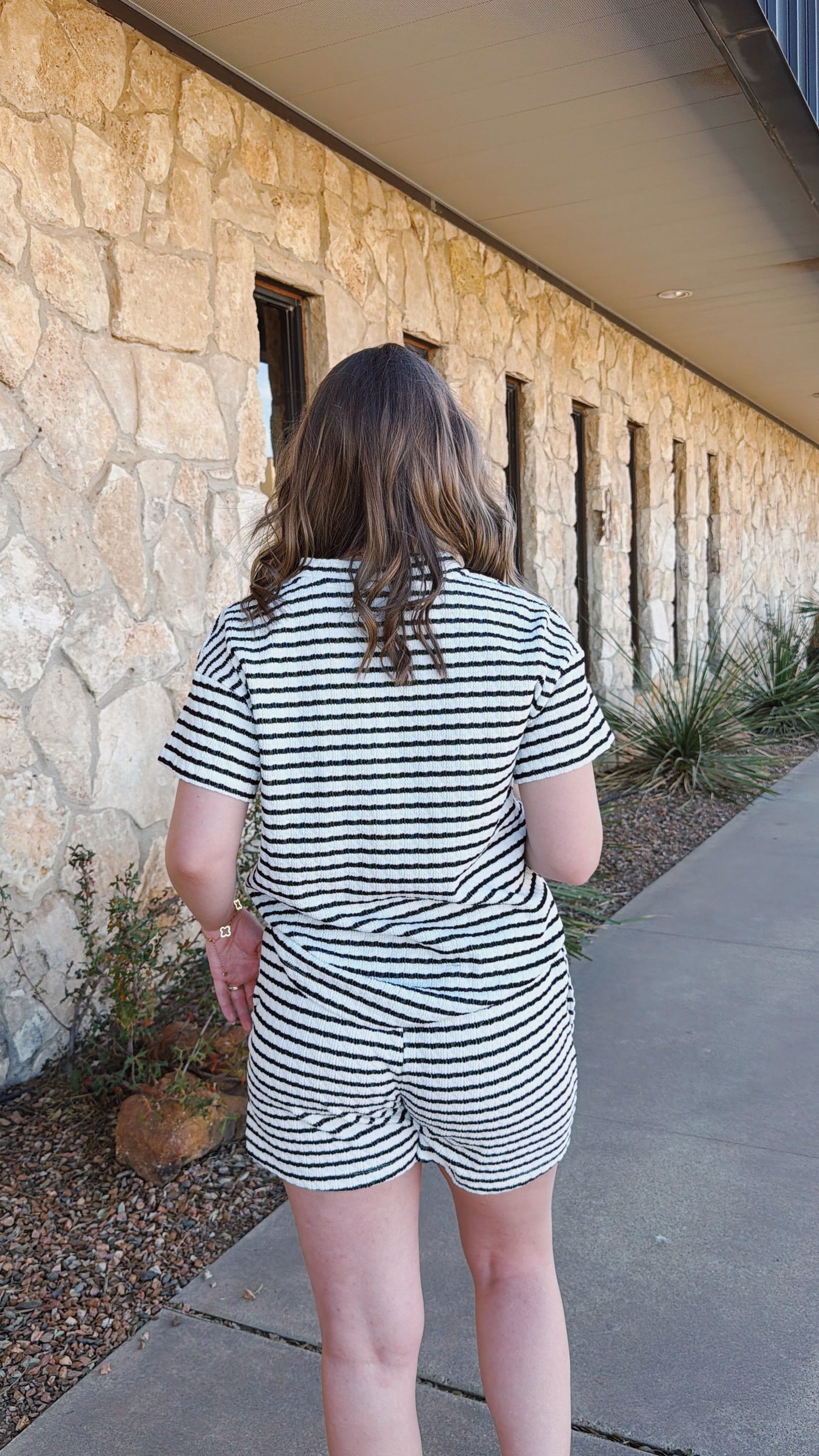 Striped Textured Set