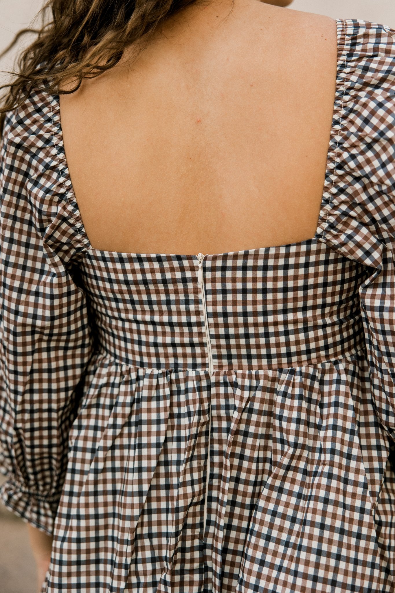 Plaid Mini Dress (100% COTTON)