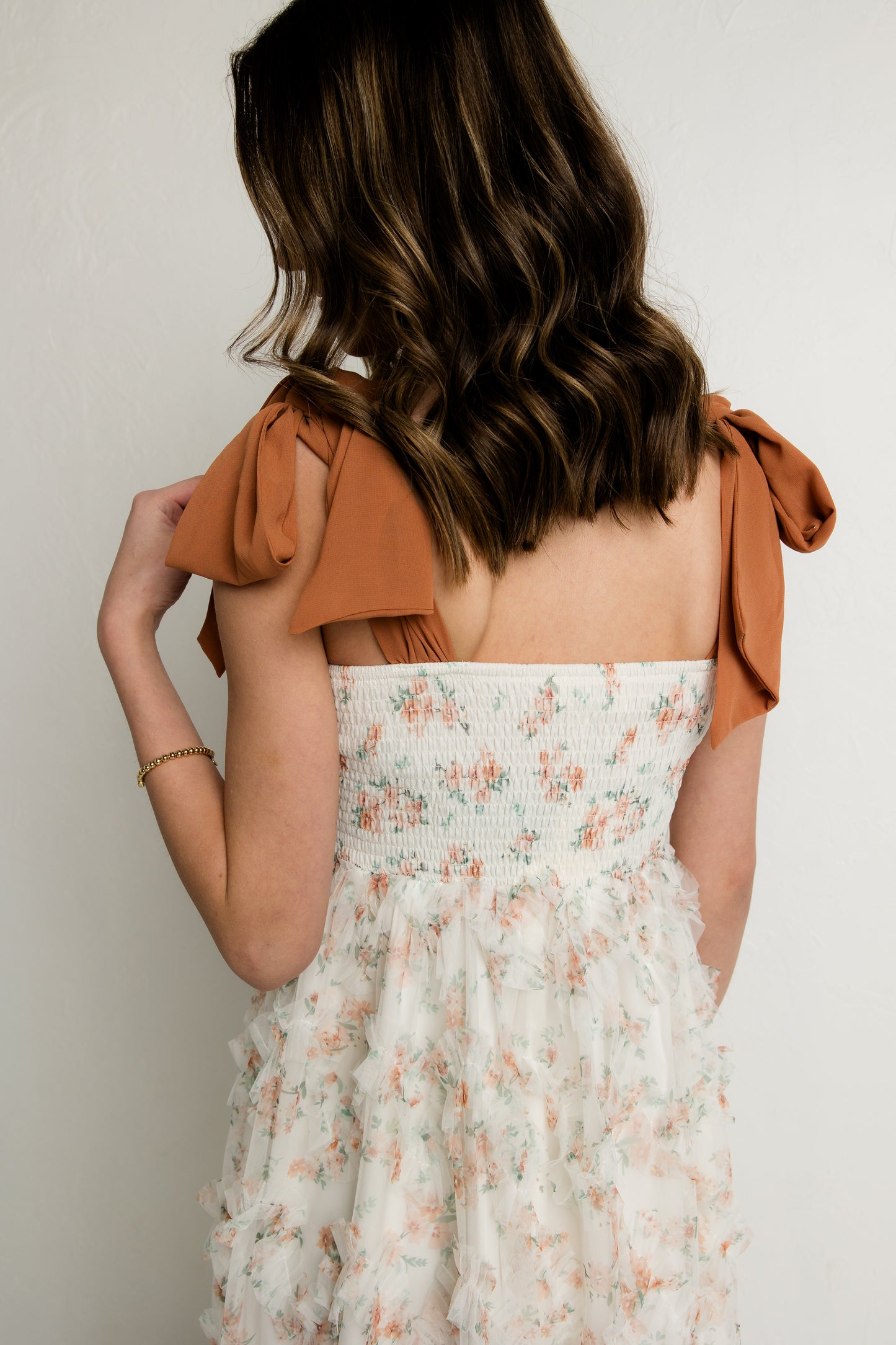Amber Glow Maxi Dress