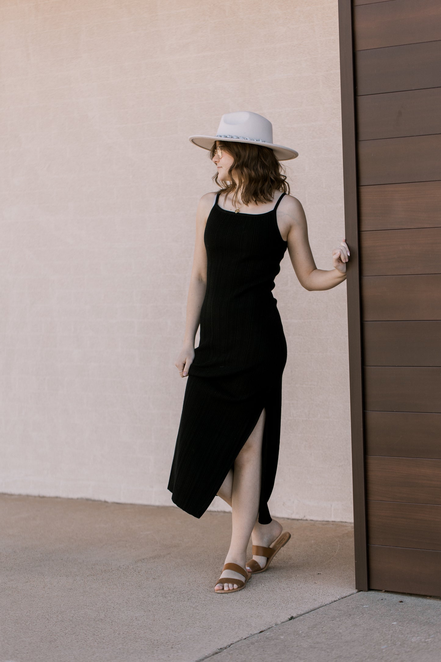 Ribbed Knit Maxi in Black