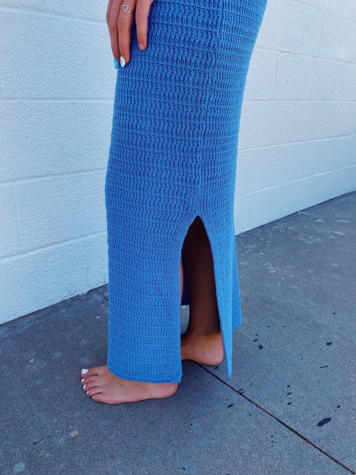 Blue Sweater Set