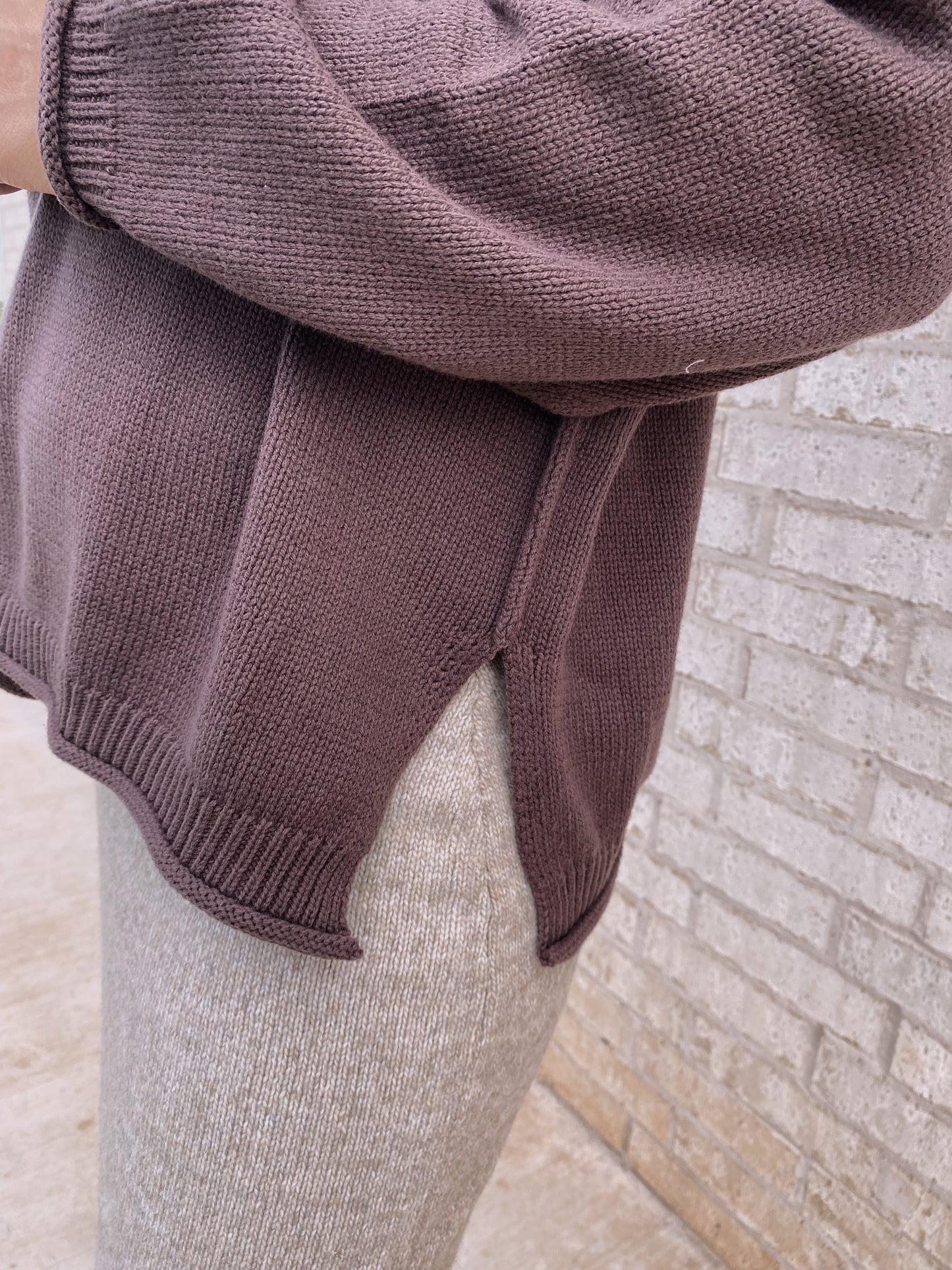 Chocolate Brown Oversized Sweater
