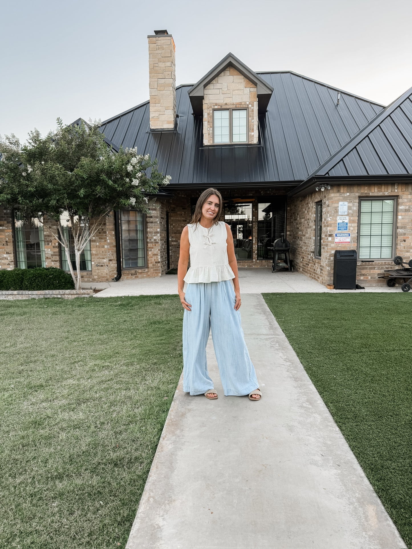 Chambray Pants