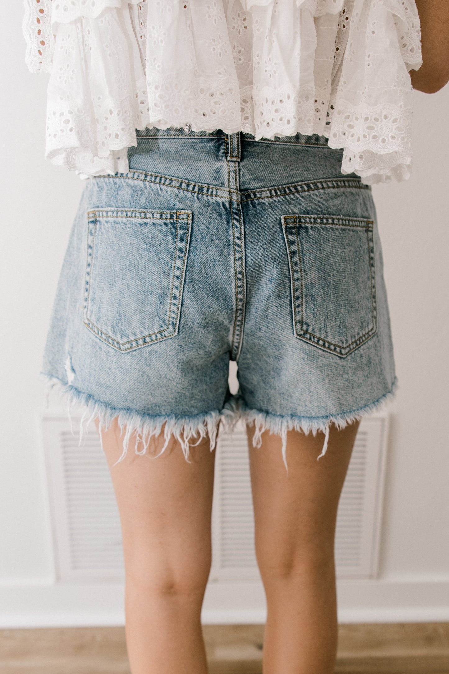 Denim Shorts Medium Wash (100% COTTON)