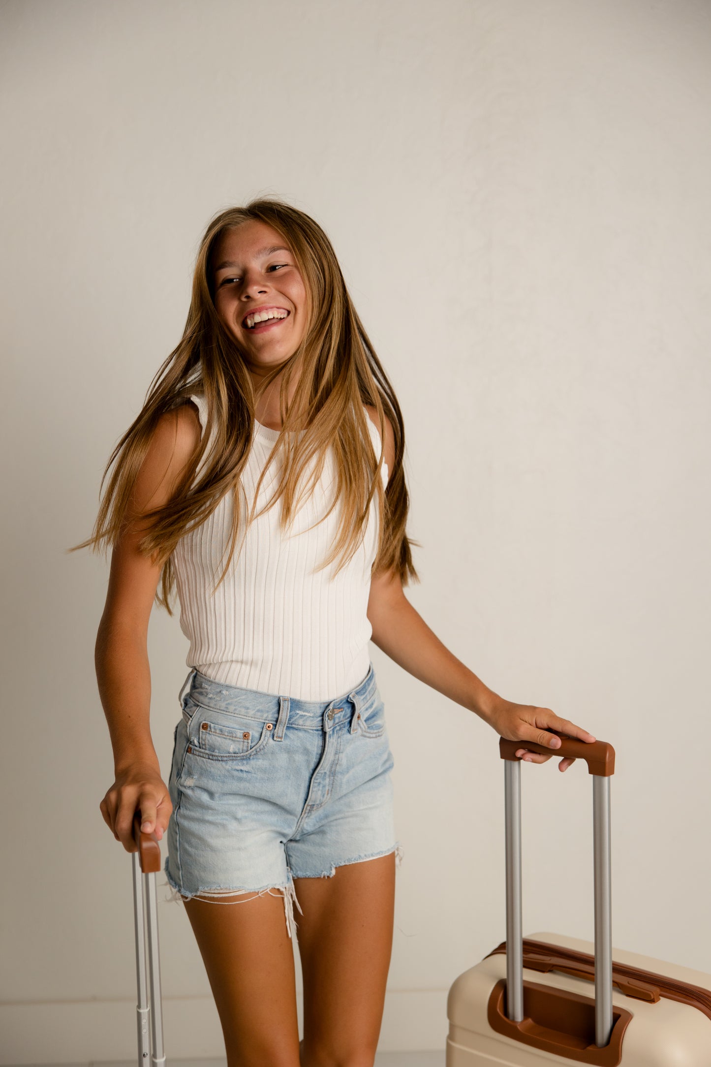 White Frill Tank