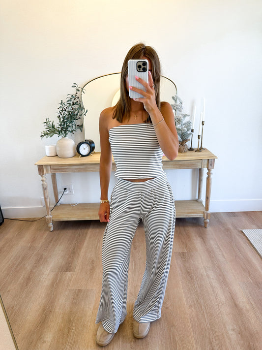 Grey Striped Set