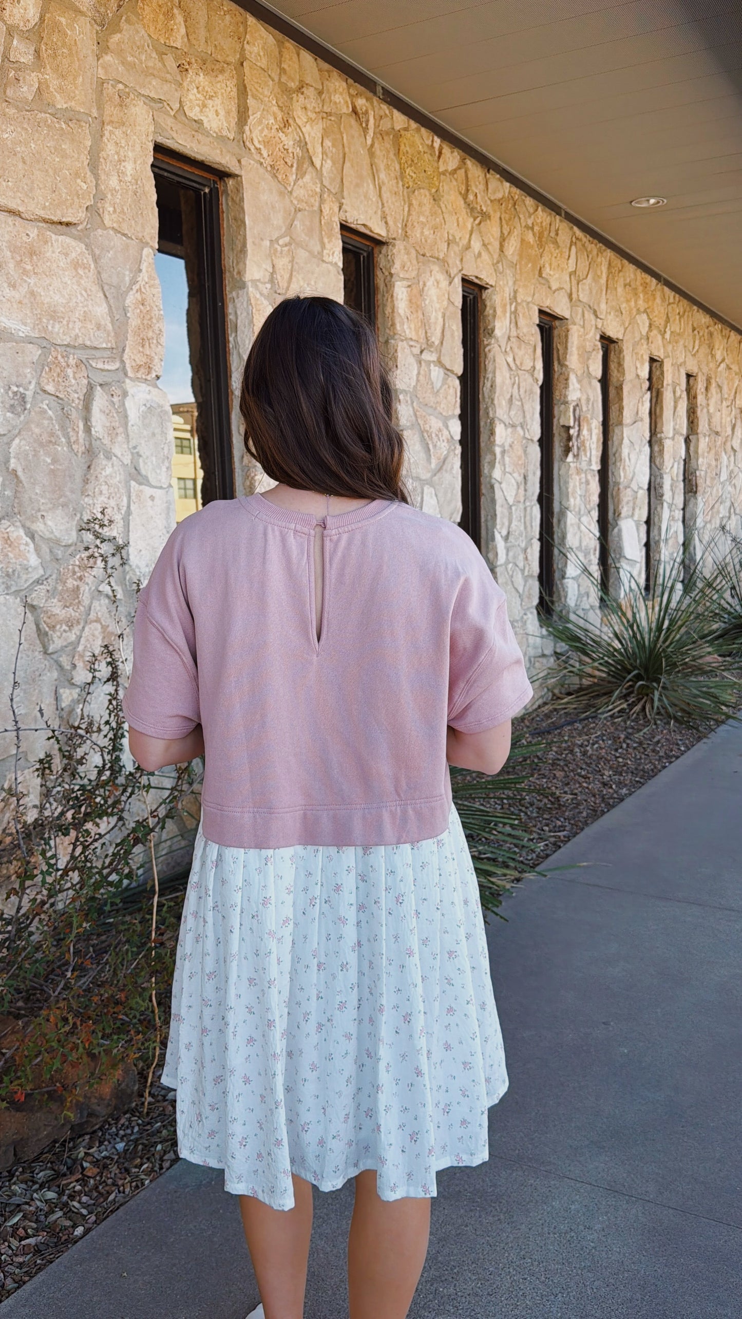 Mauve/Floral Mini Dress