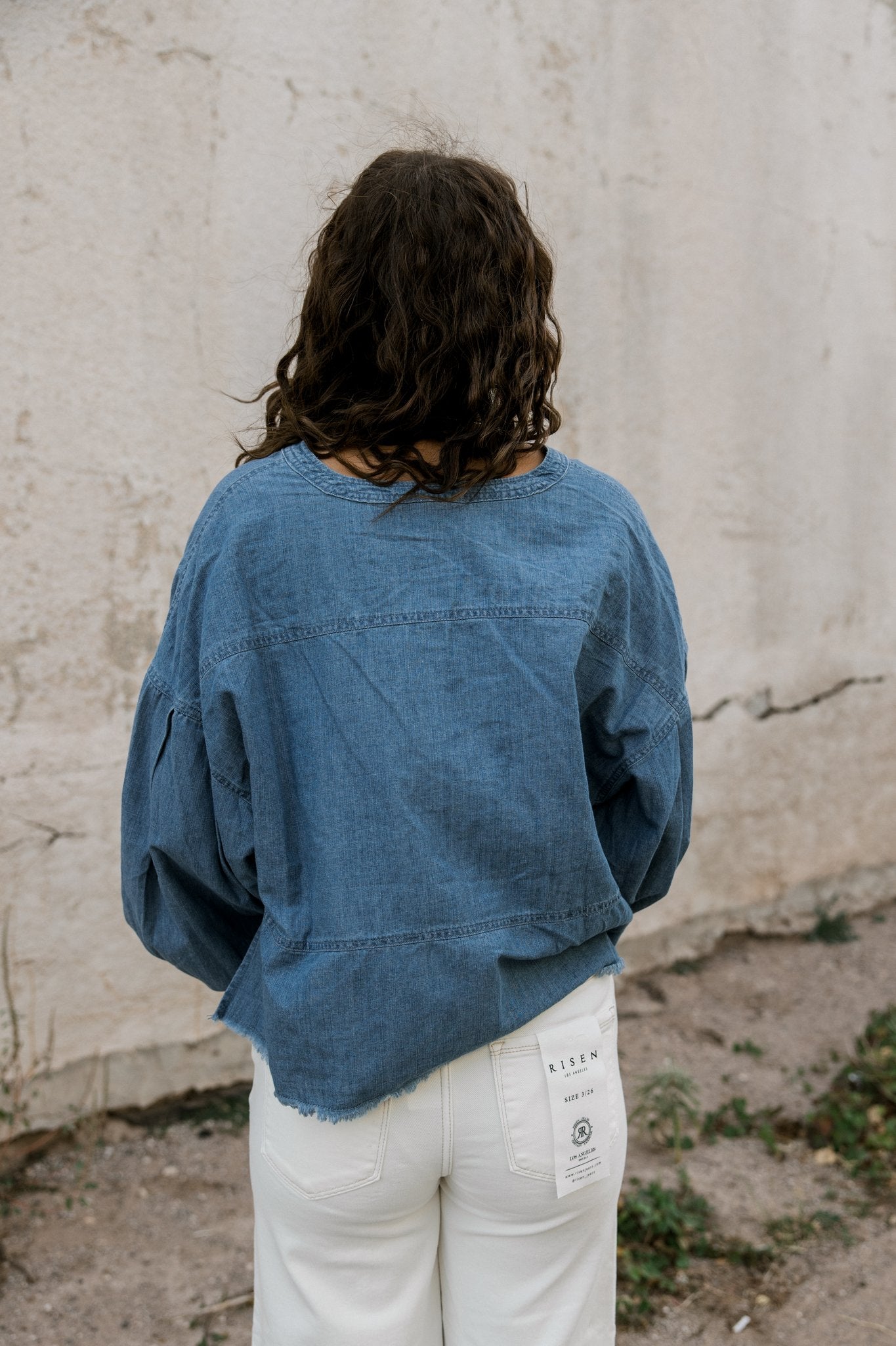 Oversize Denim Top