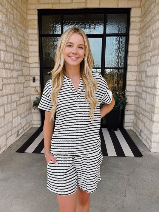 Striped Textured Set