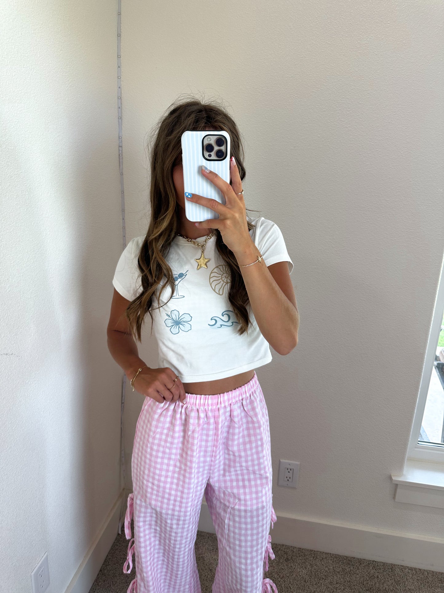 Pink Checkered Pants
