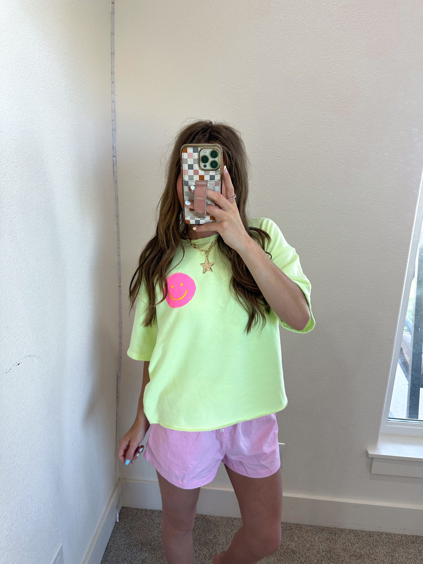 Green Smiley Tee