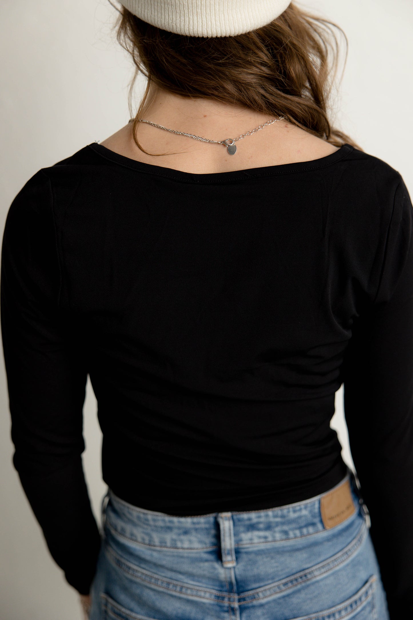 Long Sleeve Top in Black