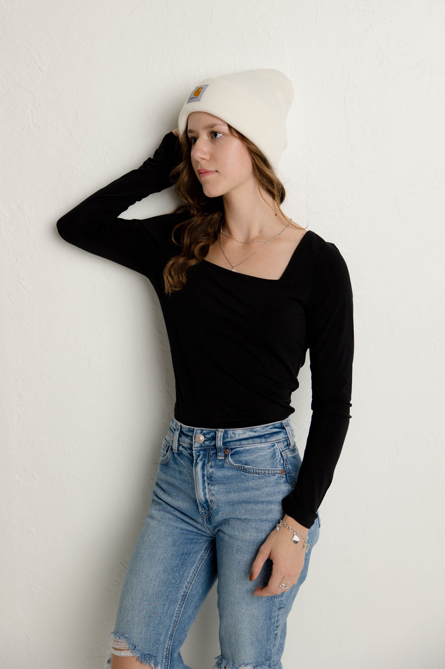 Long Sleeve Top in Black