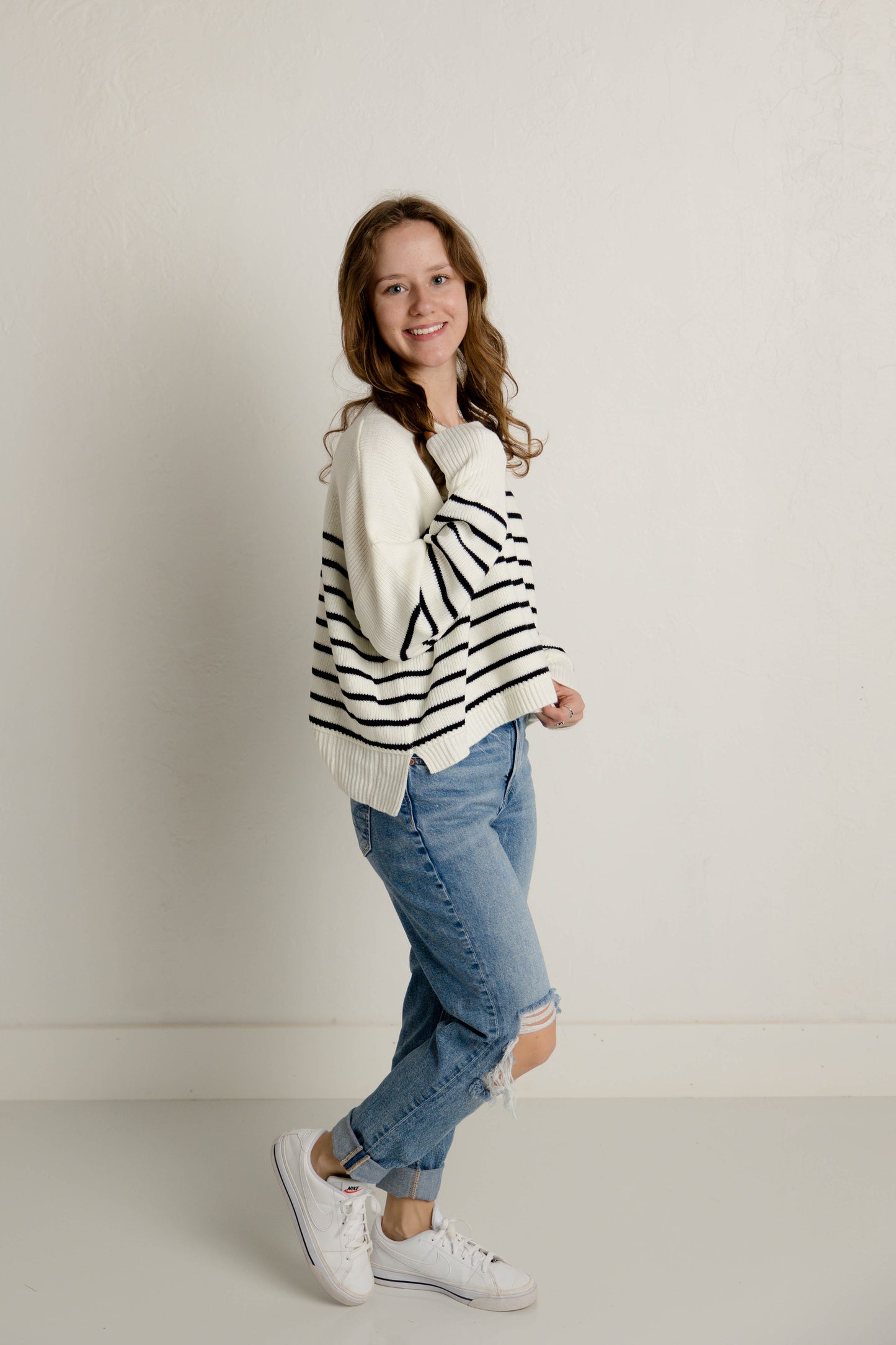 Striped Pullover Sweater