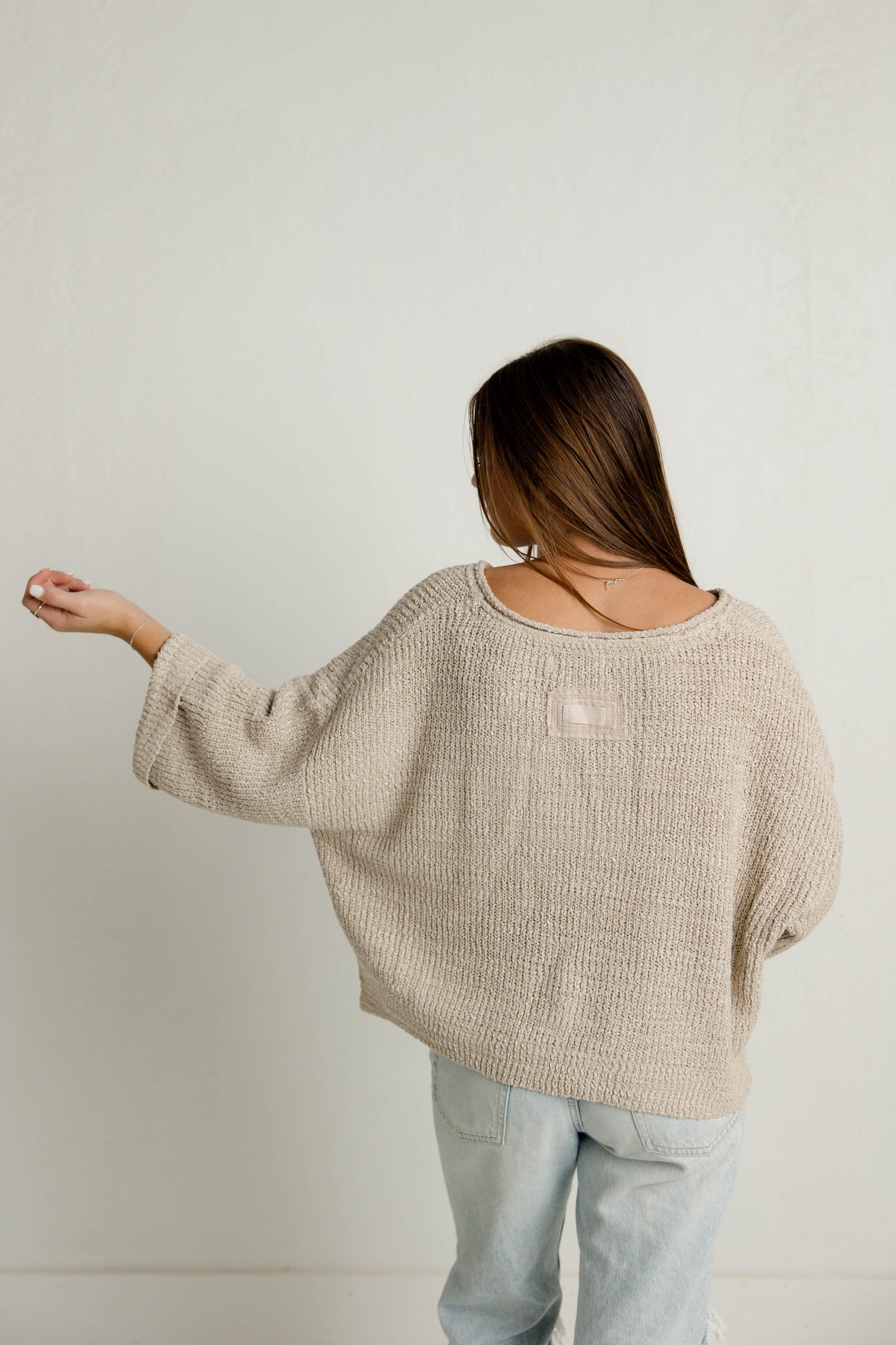 Knitted Pullover in Mocha