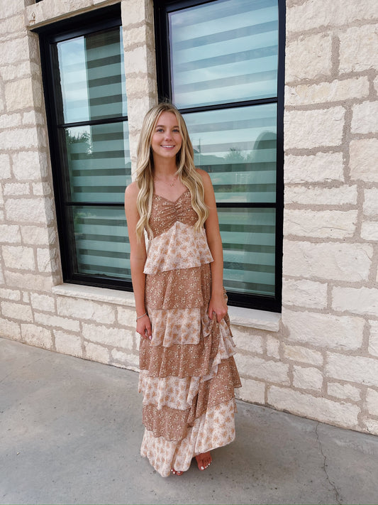 Clay Floral Maxi Dress