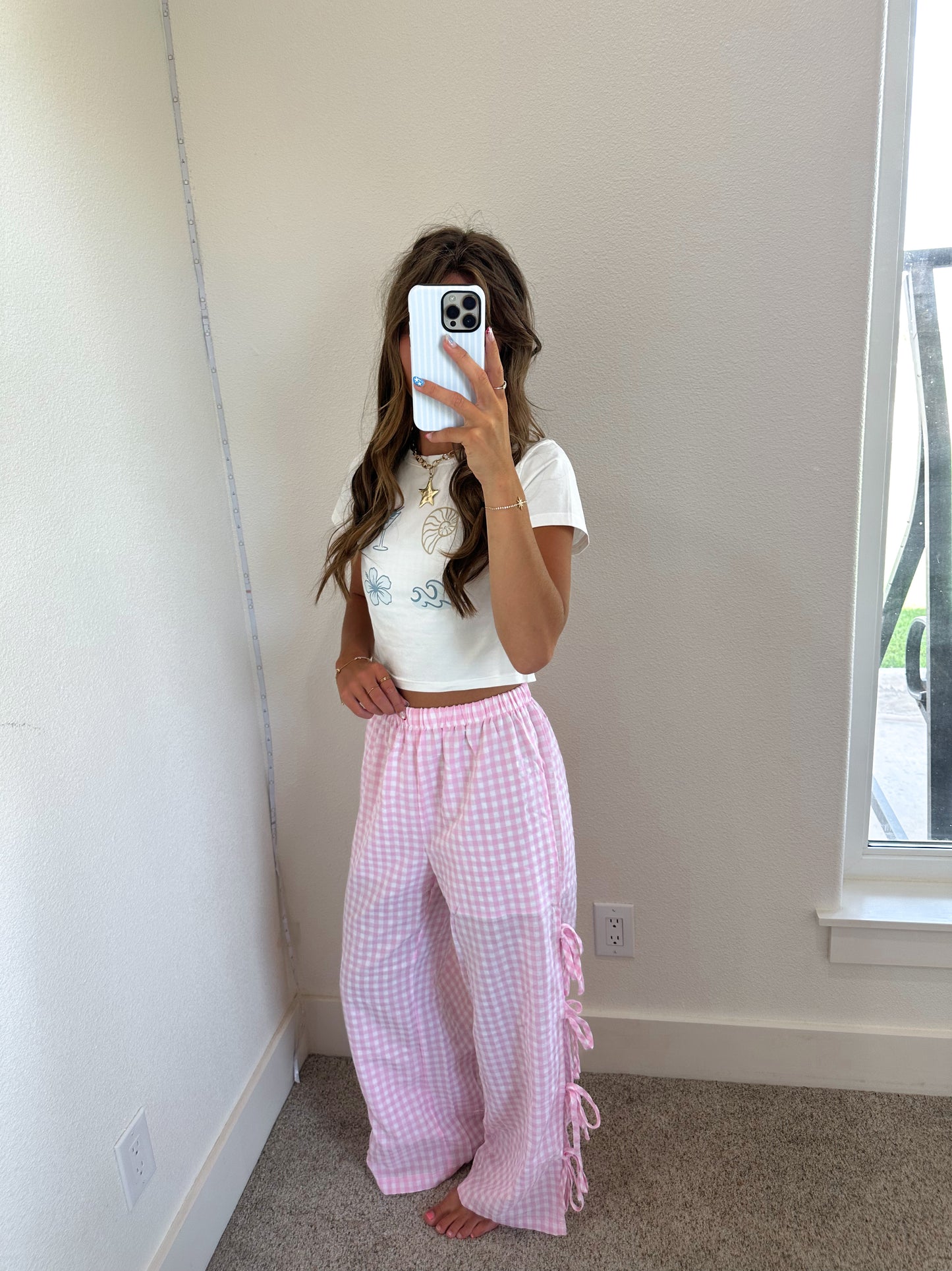 Pink Checkered Pants