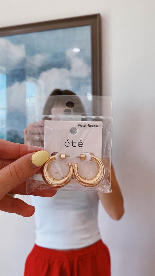 Thick Hoop Earrings
