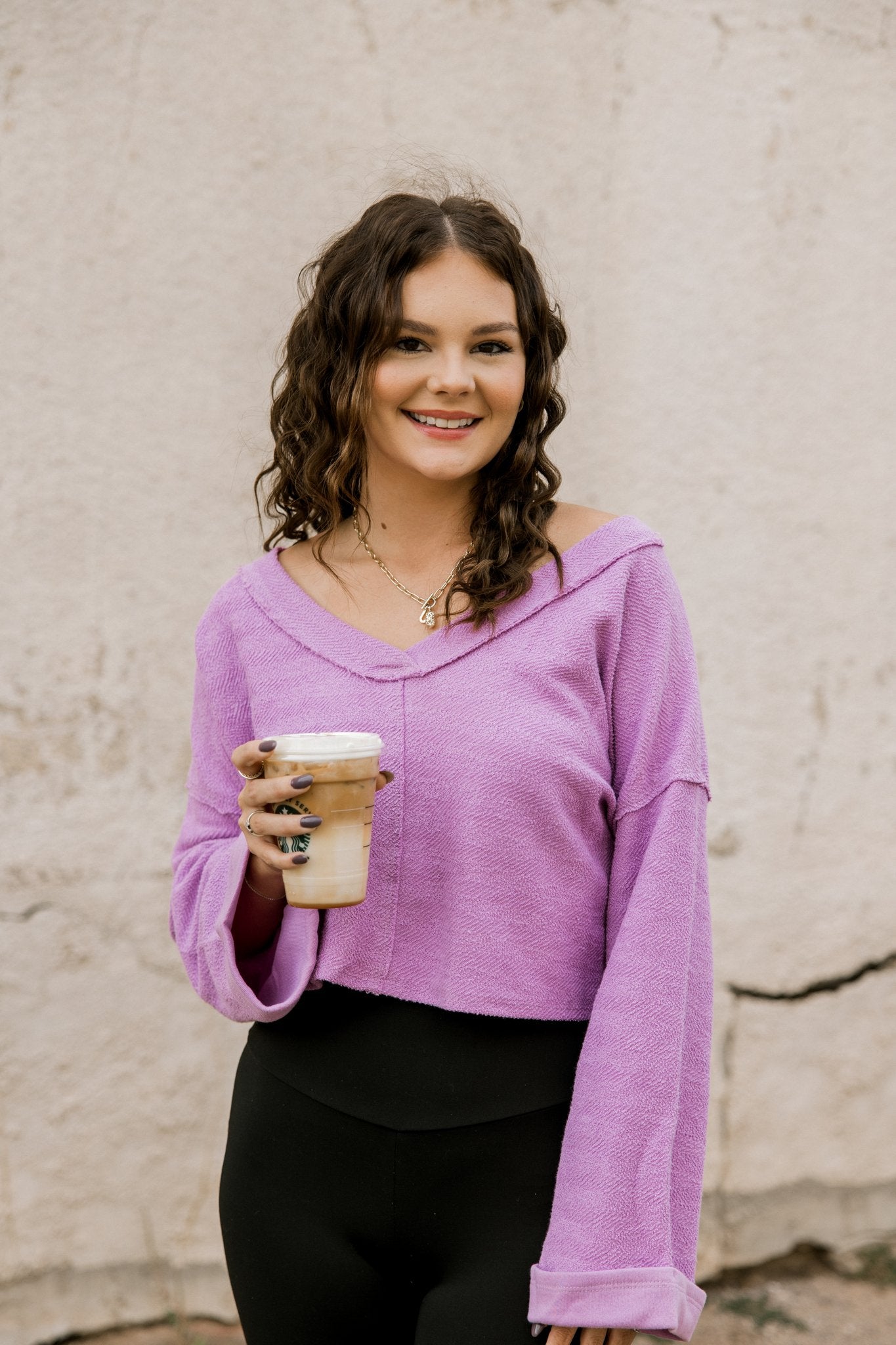 Tie Back Top in Lavender