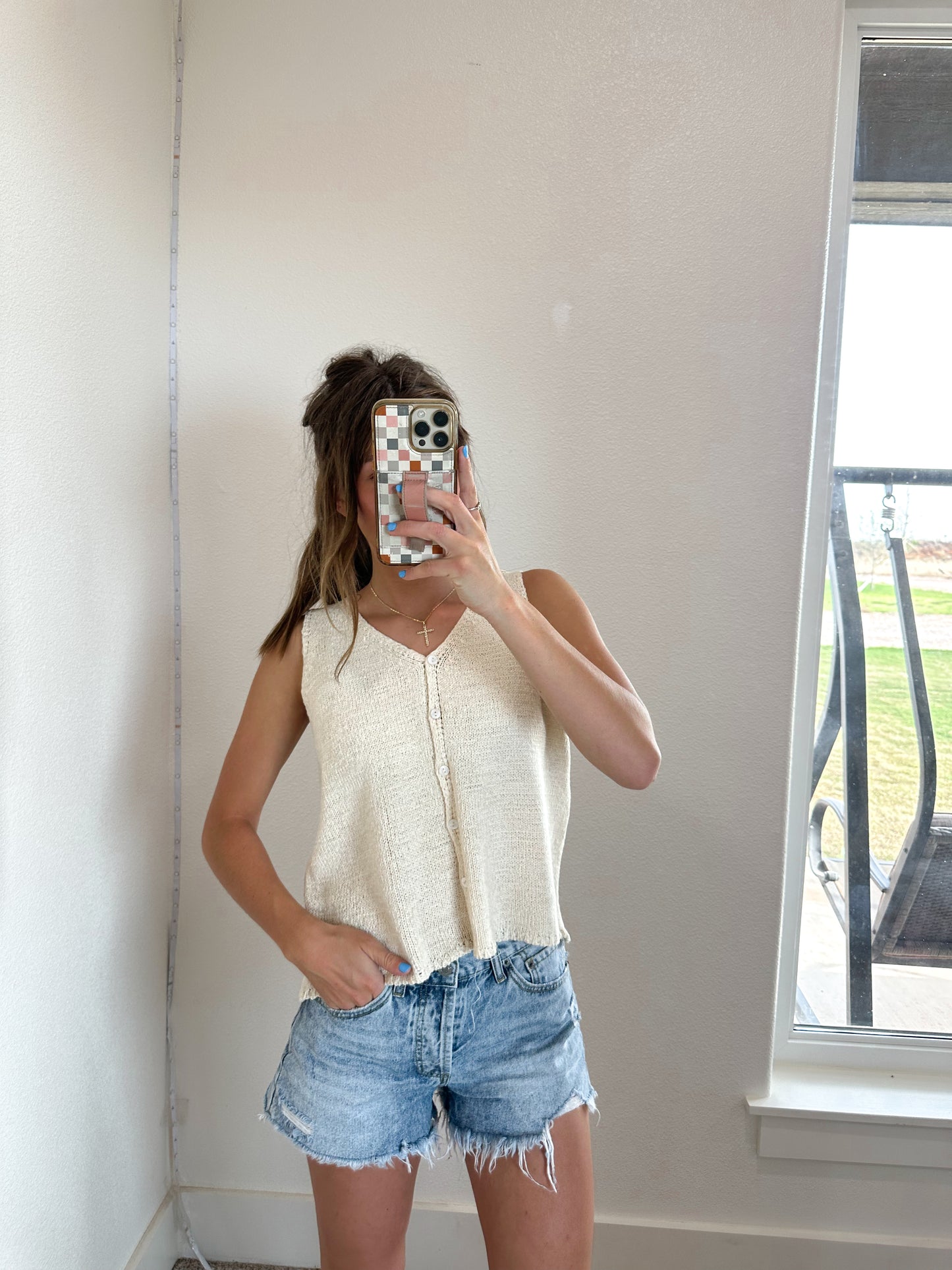 Cream Sweater Vest