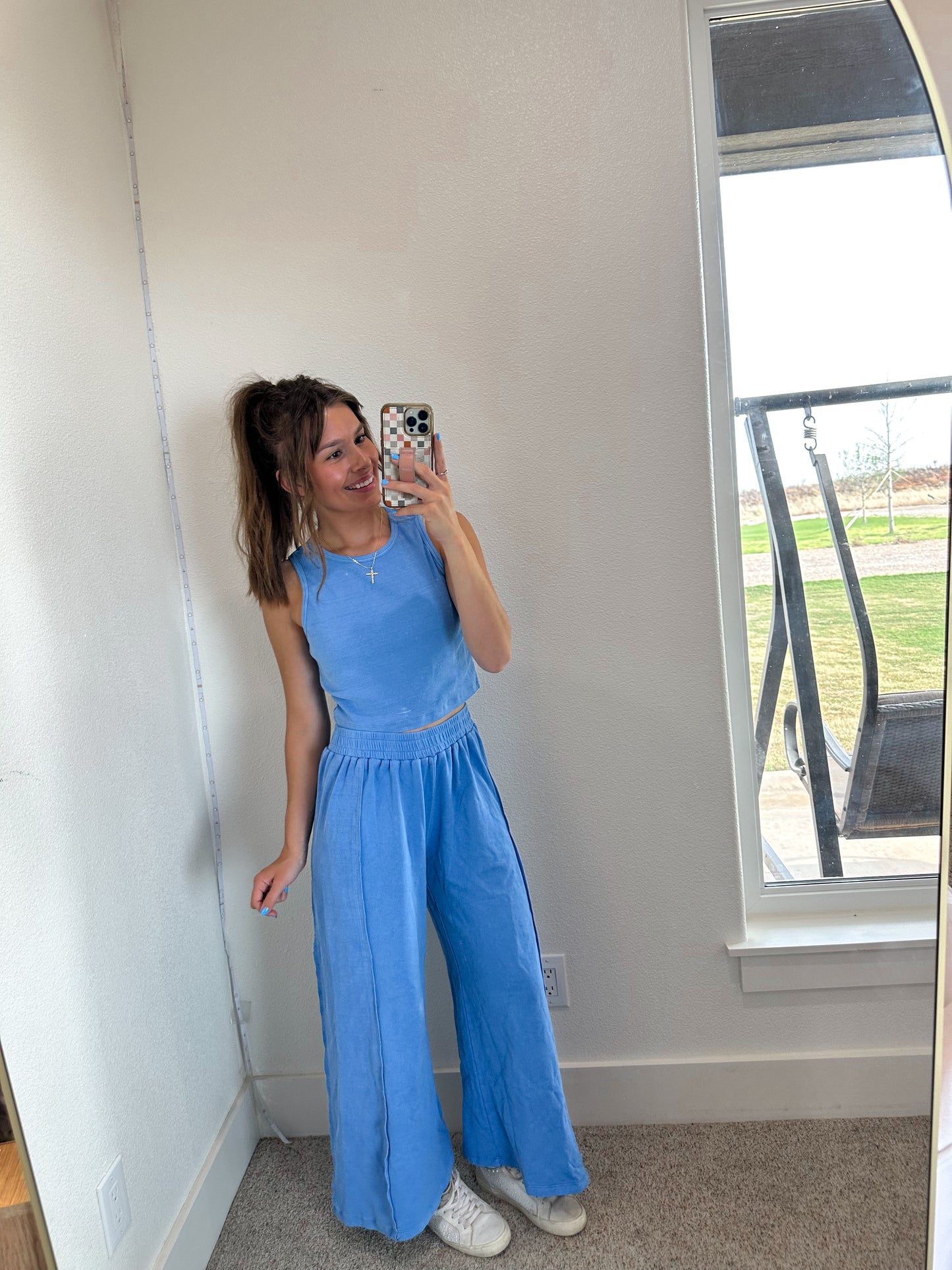 Blue Palazzo Set