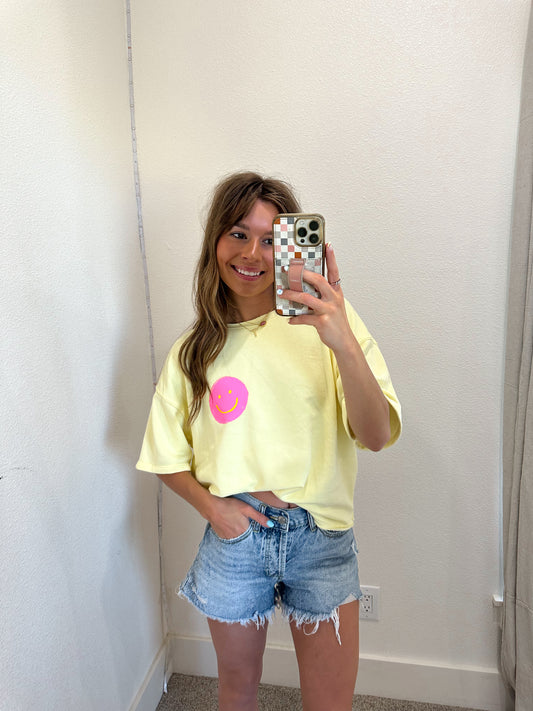 Yellow Smiley Tee