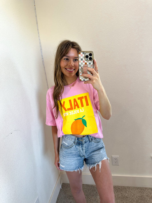 Italy graphic tee (100% COTTON)