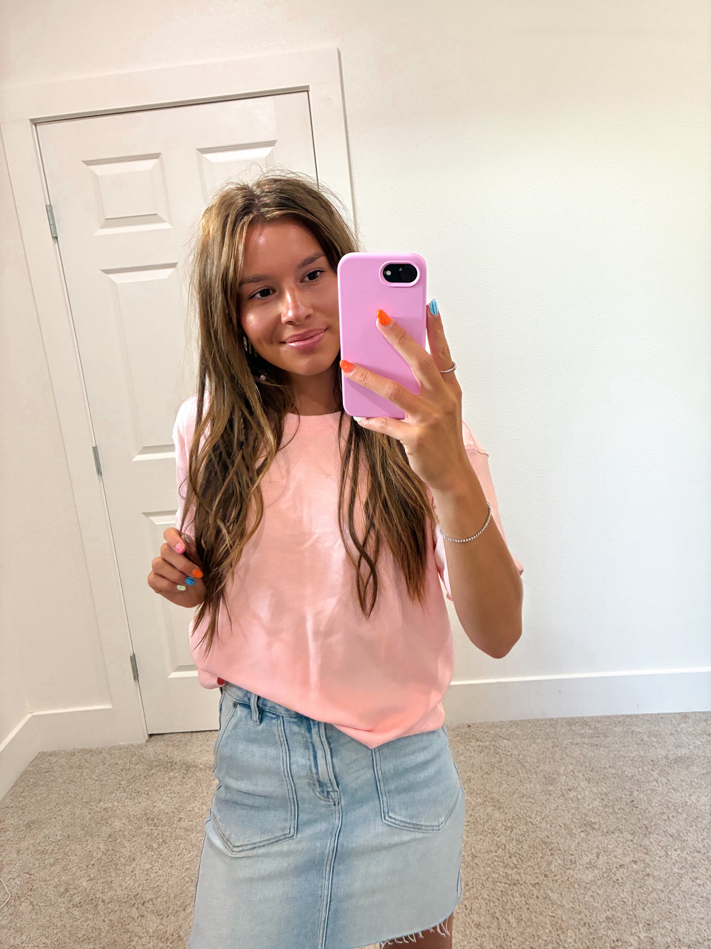 French Terry Top In Ballet
