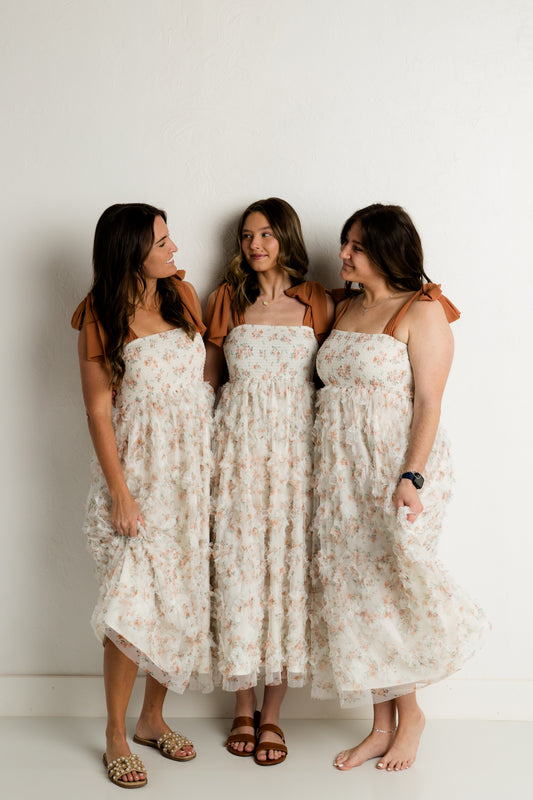 Amber Glow Maxi Dress
