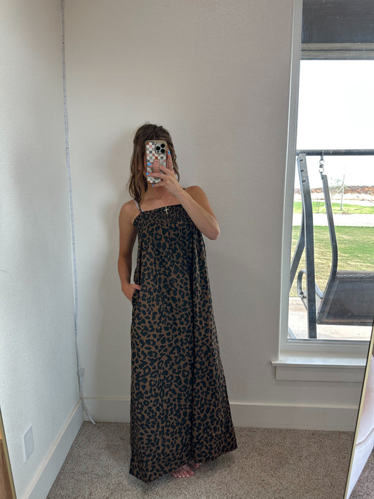 Leopard Sleeveless Maxi (100% COTTON)
