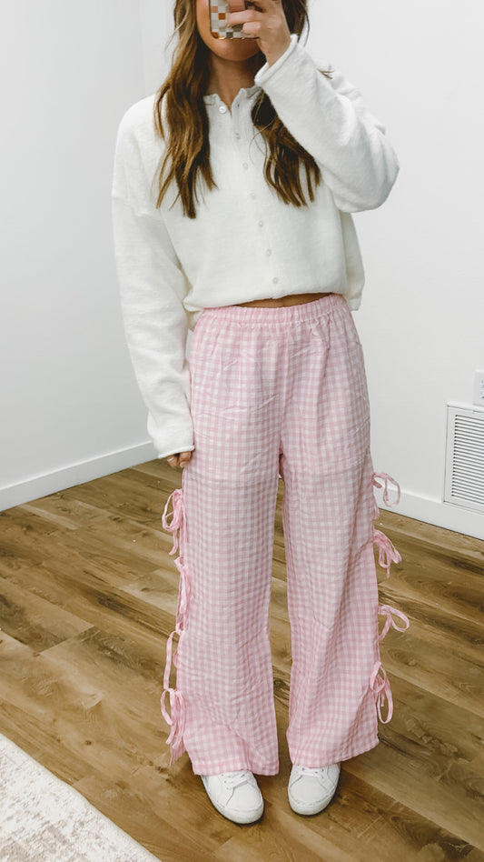 Pink Checkered Pants