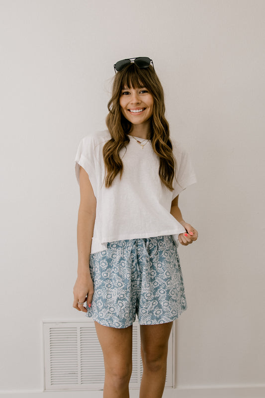Open Back White Tee (100% COTTON)