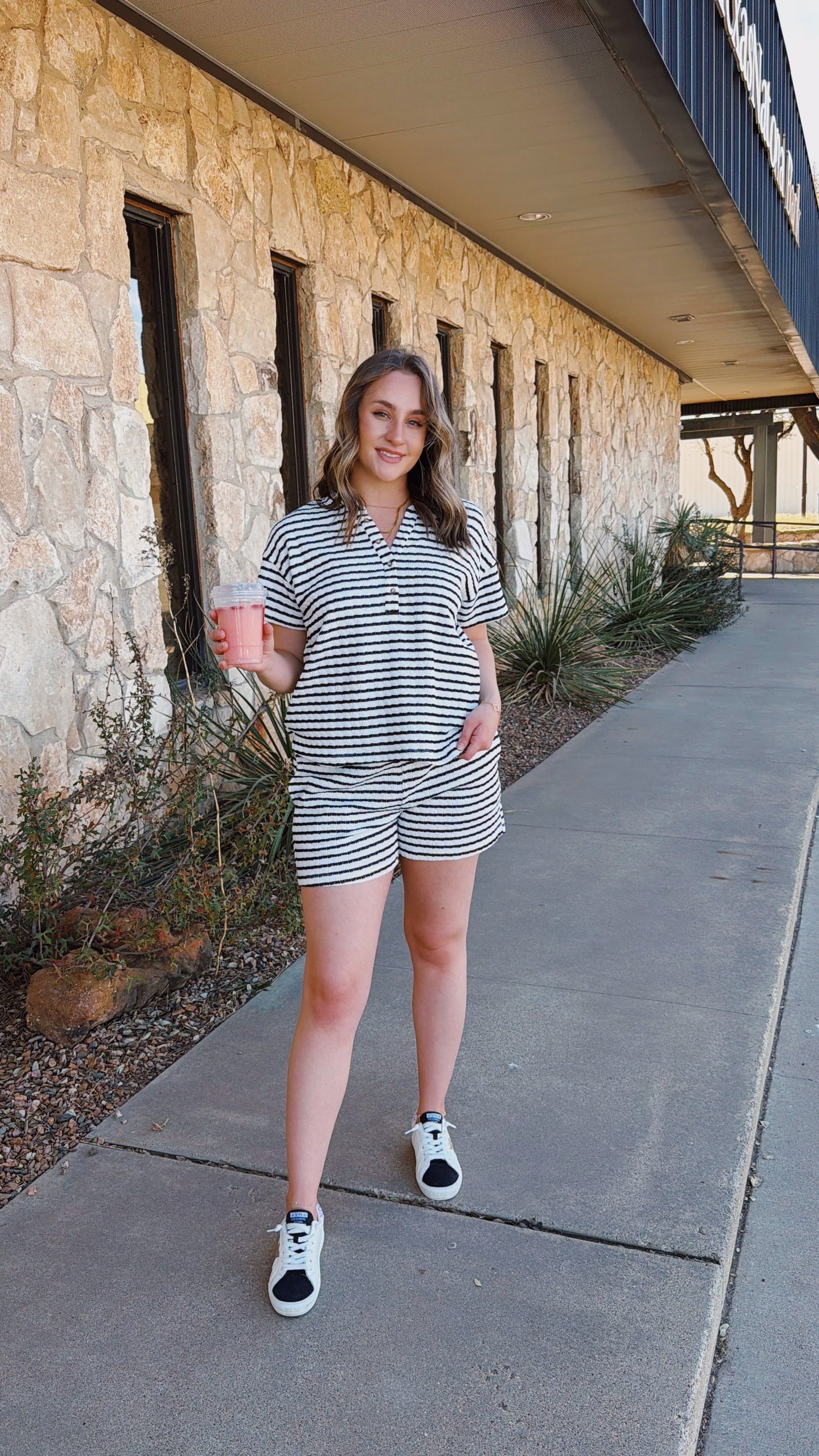 Striped Textured Set