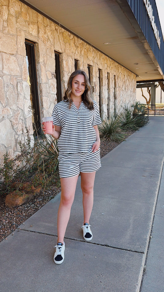 Striped Textured Set