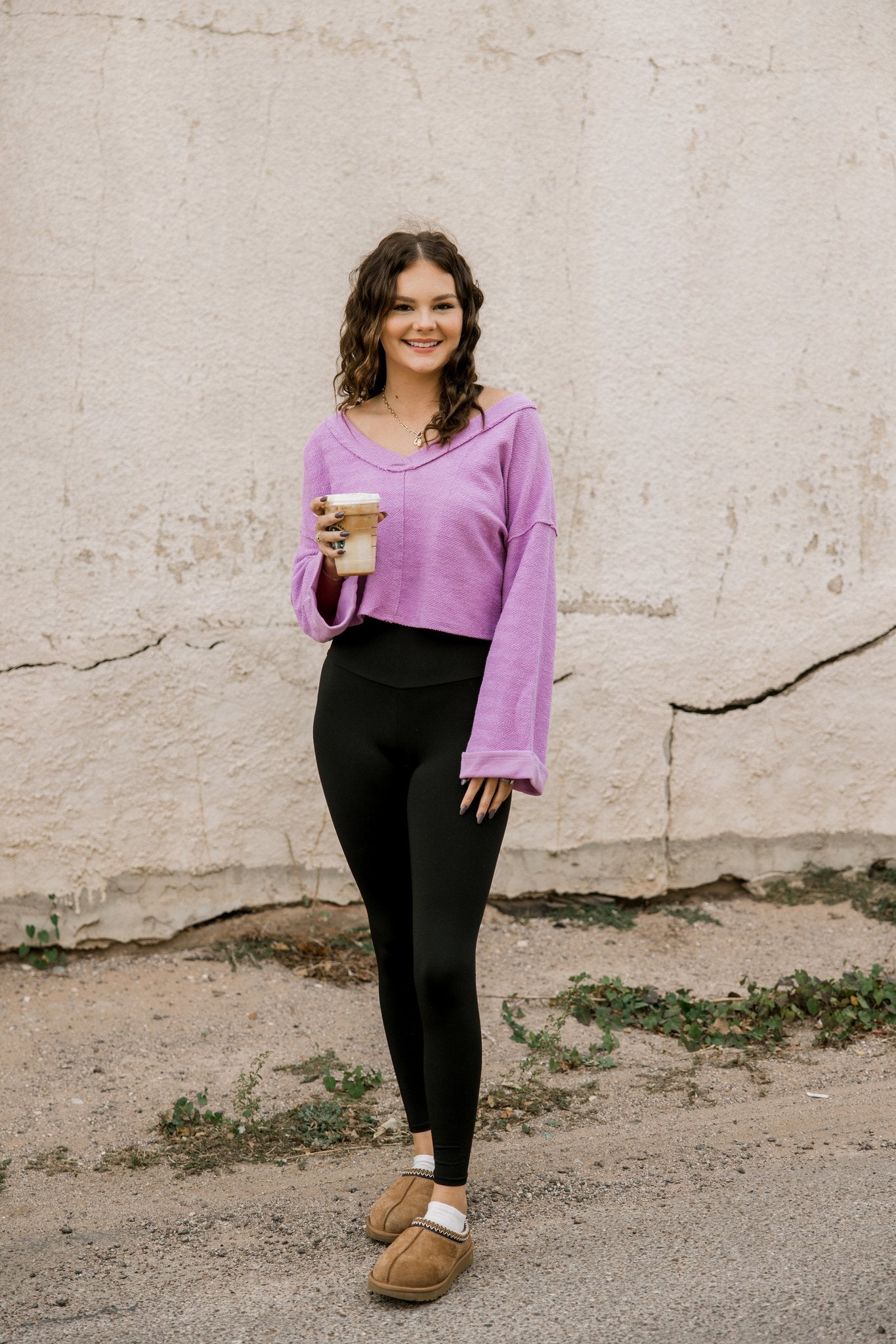 Tie Back Top in Lavender