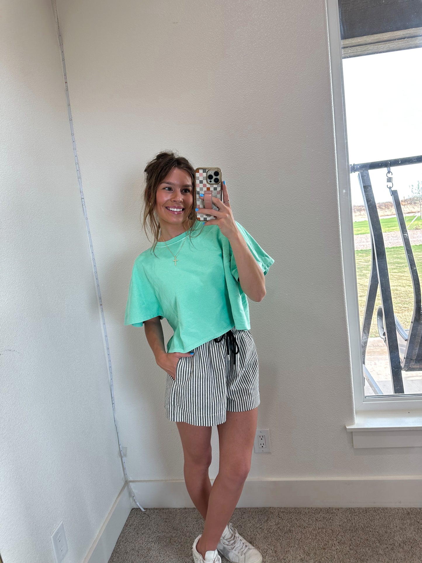 Mint Relaxed Tee (100% COTTON)