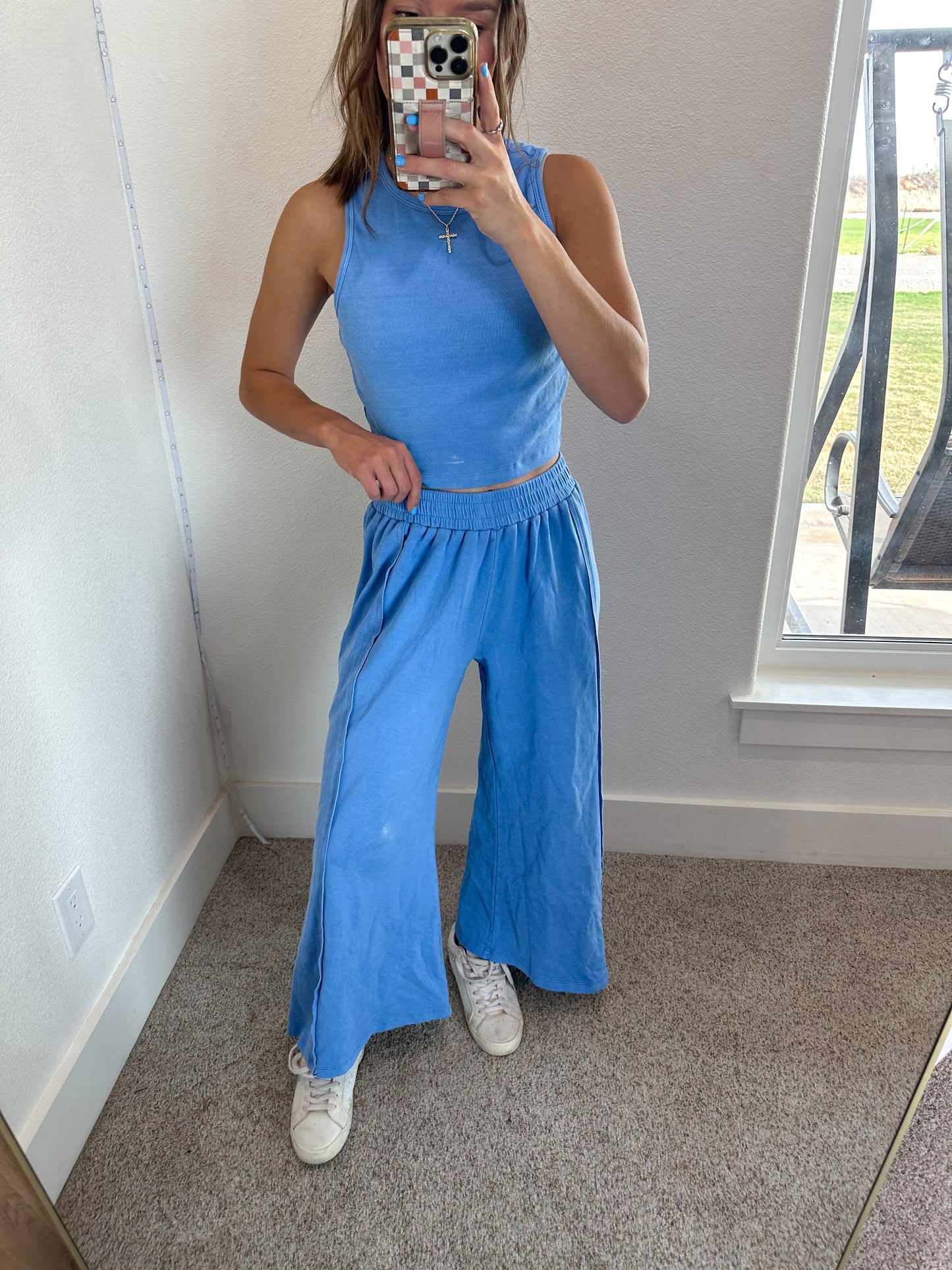 Blue Palazzo Set