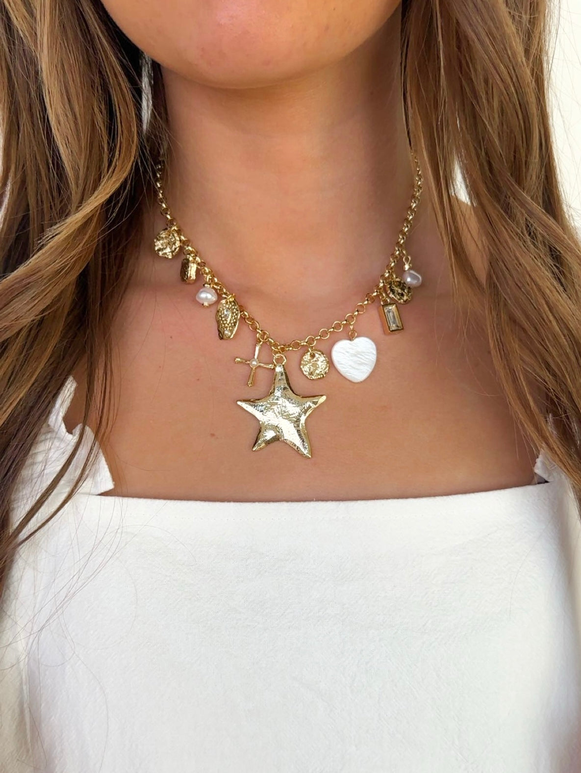 Gold Charm Necklace