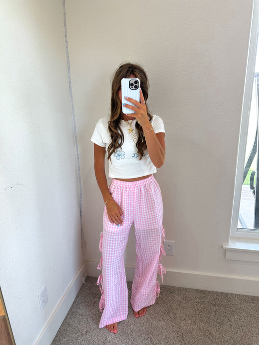 Pink Checkered Pants