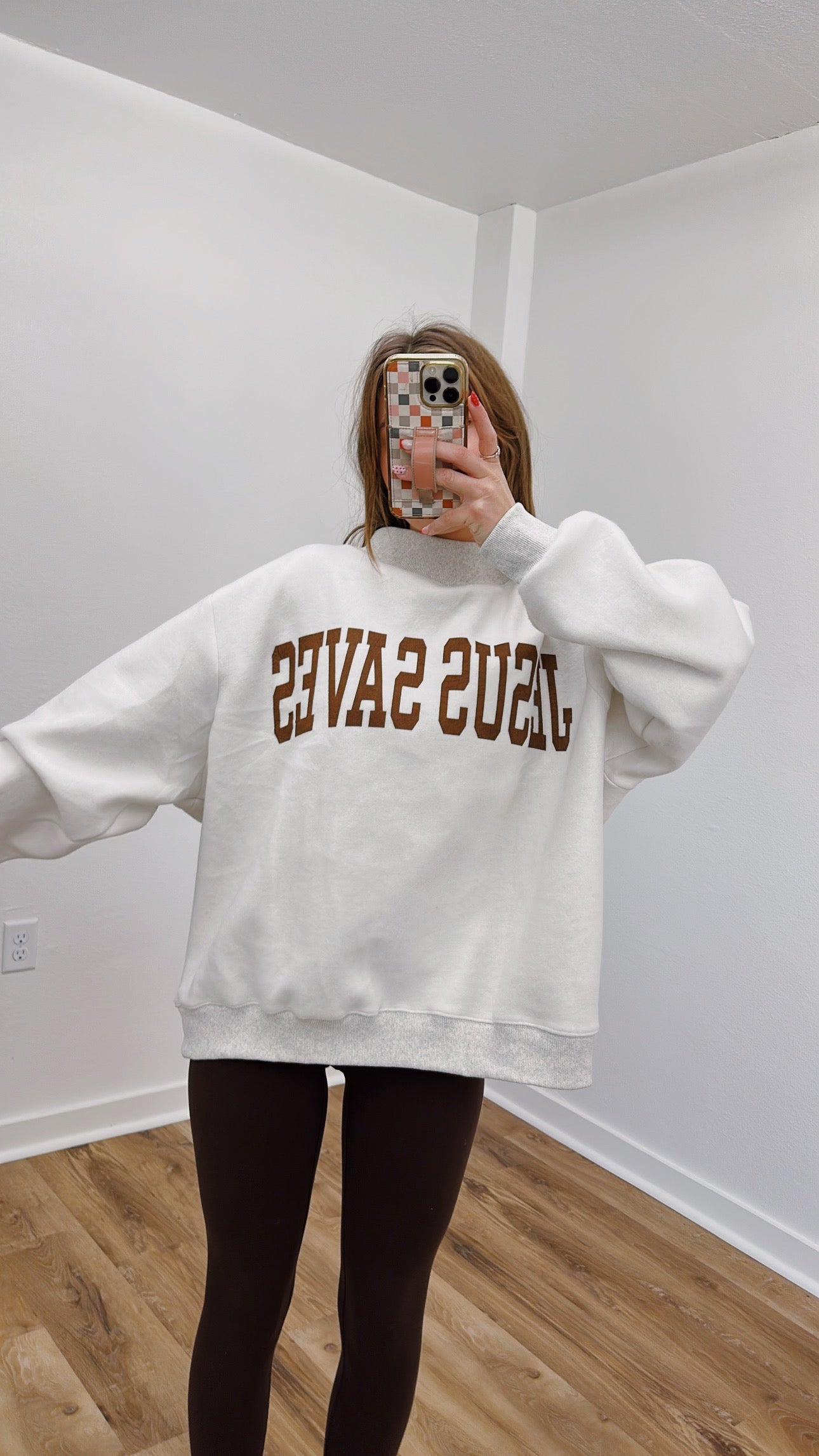 Jesus Saves Reversible Mockneck