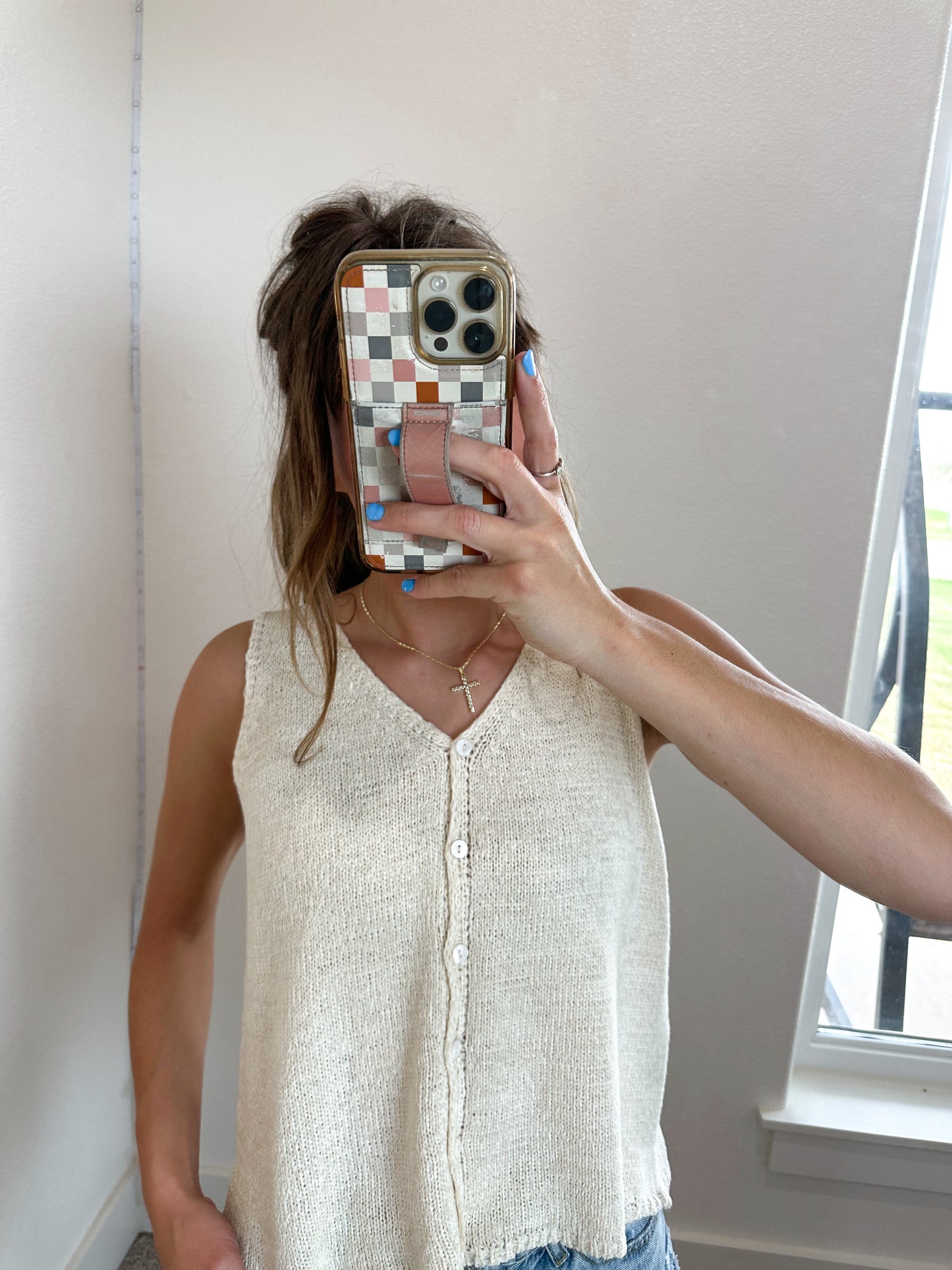 Cream Sweater Vest